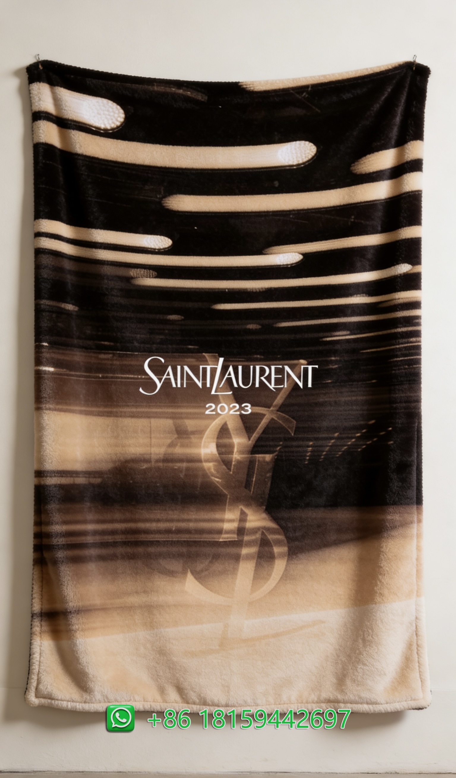 Yves Saint Laurent Throw Blankets